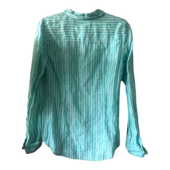 J.Crew Striped Baird McNutt Irish Linen Perfect Shirt Size S Us4 - Picture 9 of 9